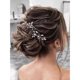 thumbnail image 1 of wonima44 JAKAWIN Bride Rhinestone Wedding Hair Vine Crystal Hair Piece Bridal Hair Accessories for Women HV191 (1 Silver), 1 of 1