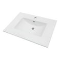 thumbnail image 6 of 30.2"×18.5"×6.8" White Rectangular Single Vanity Top with 1 Faucet Hole and Overflow, 6 of 10