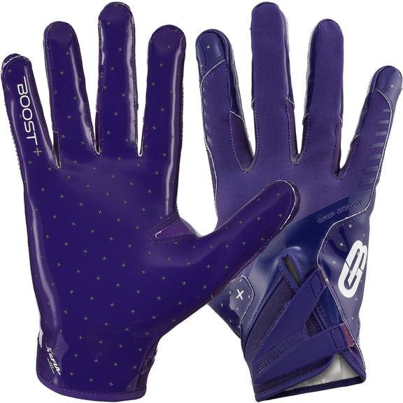 Grip Boost Solid Purple Stealth 6.0 Boost Plus Football Gloves