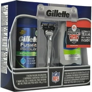 Gillette Fusion ProGlide SilverTouch Razor NFL Set, 3 pc