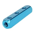 thumbnail image 2 of Beduan 1/4" 3 Way 6 Port Aluminum Air Hose Inline Manifold Block Splitter, Pneumatic Air Compressor Manifold Fitting, 2 of 4