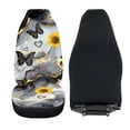 thumbnail image 6 of XYZCANDO Car Seat Covers Polyester Fabric Car Front Seat Covers Thin Car Front Seat Covers Decorative Breathable Van Truck, Sunflower and Butterflies, 6 of 10