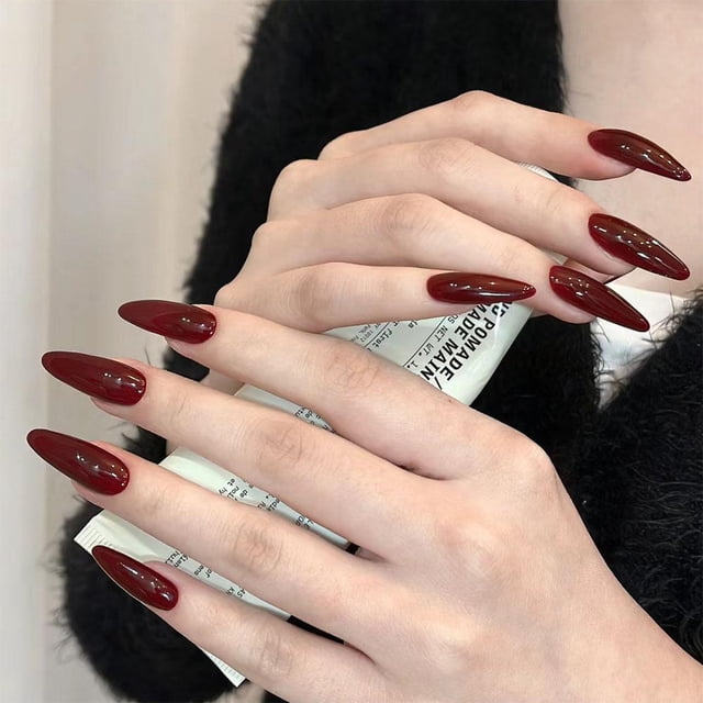 SharkTRUE Faux Ongles Rouges Élégants et de Haute Qualité: Solution de Beauté Rapide, Naturelle et Abordable