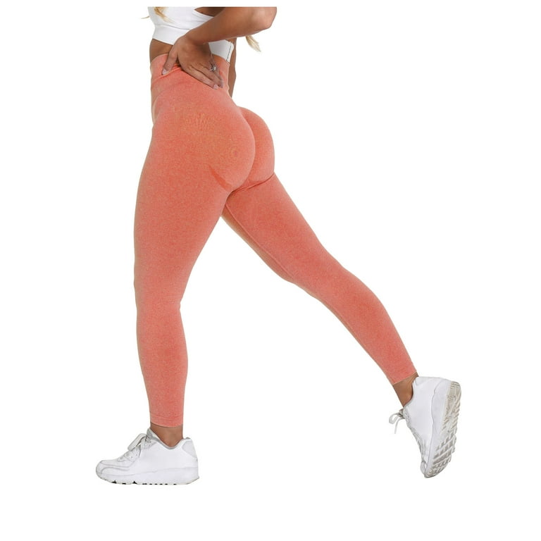 pxiakgy yoga pants yoga sports color hiplifting women's fitness highwaist  running pants yoga pants orange + l 