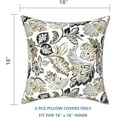 thumbnail image 2 of Outdoor Pillow Covers Set of 2, Patio Waterproof Throw Pillow Cases Fade Resistant Accent Pillow Covers for Spring Summer Garden Decoration, 18"x18", Dailey Tan, 2 of 6