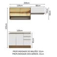 thumbnail image 3 of Cocina Integral Completa Modular Madesa Glamy 200cm MB 08, 3 of 5