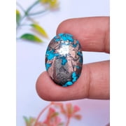 ARENAGEMSJEWELLERY AAA Quality Cultured Persian Turquoise Cabochon Persian Turquoise Loose Gemstone