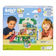 Bluey Supermarket Playset, 3 Different Levels with Exclusive Bluey and Bingo Figures. 24 Sounds and 15+ Play Pieces Plus Fun Intercom, Ages 3+