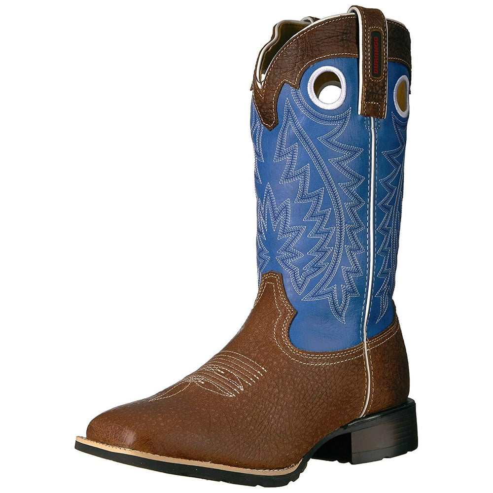 Durango durango men's ddb0121 western boot, dark brown/glory blue, 9 m us