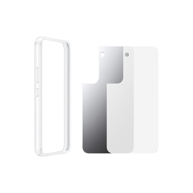 Funda transparente con marco para Samsung Galaxy S22