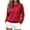 Red, variant on CBASIHI Womens Sweaters Casual Crew Neck Long Sleeve Pullover Fall Knit Tops XL