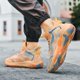 thumbnail image 5 of BINQER Zapatillas de baloncesto de media caña con cordones y malla for hombre, botas de entrenamiento, 5 of 8