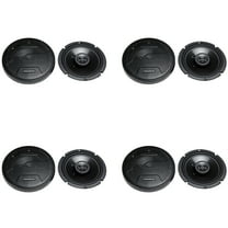 Hifonics Zeus ZS65CXS 6.5 Inch 3 Way 300 Watt Coaxial Speakers, (8 Pack)