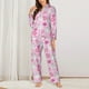 thumbnail image 2 of Balery Sunflower Rabbit Conjunto de Pijama con Estampado para Mujer, Conjunto de Dos Piezas con Manga Larga, Ropa de Dormir Suave con Bolsillos, Pijamas Cómodos-Large, 2 of 7