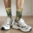thumbnail image 6 of Fuzoiu Vintage Garlic Bread Illustration Print Athletic Crew Socks for Men & Women,Casual Crew Socks,Above Ankle Crew Socks for Business, Casual, 6 of 6