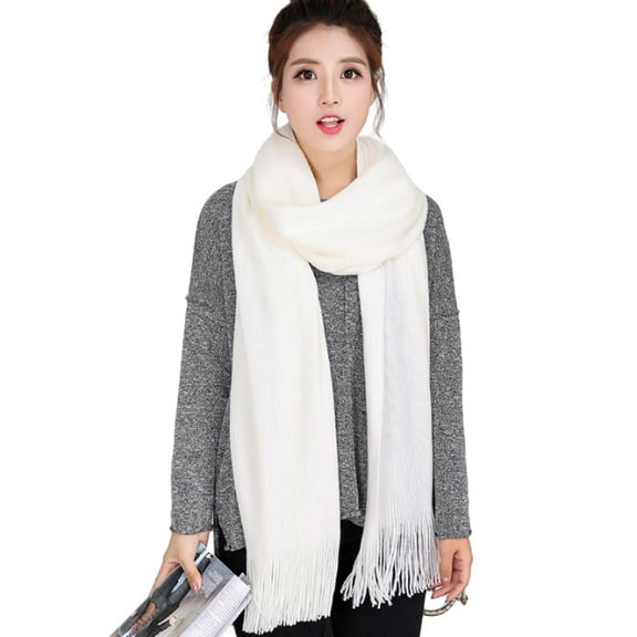 Shawl Wraps for Women Pashmina Shawls and Wraps for Evening Dresses Large Soft Scarf Winter Scarf Wedding Shawl - White
