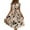 Beige, variant on WTOBBY Women's Casual Fashion Abstract Print Pleated Cuff Dress with Unique Pattern and Relaxed Fit for Artistic Style Outings,Beige L