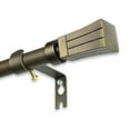 thumbnail image 3 of 5/8" Dia Adjustable 48"-84" single curtain rod with Fannie Finials - Antique Light Gold,(5711-484), 3 of 3