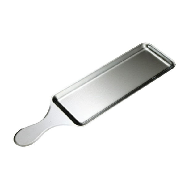 Platos rectangulares para servir Vajilla Plato de cena de acero inoxidable Servicio de comida 429x115cm Plata
