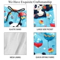 thumbnail image 4 of luoweisi Men's Beach Shorts Quick Dry Swim Trunks with Mesh Lining Panda S, 4 of 5