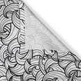 thumbnail image 3 of Ambesonne Black and White Kitchen Curtains, Sea Storm Waves, 55"x39", Black White, 3 of 3