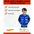 thumbnail image 2 of Hot Wheels Zip Up Varsity Bomber Jacket Toddler to Big Kid, 2 of 5