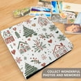 thumbnail image 4 of FORMRS 3 Ring Photo Album 4"x6" Self Adhesive Large Capacity PU Leather Cover, White Nordic Christmas House, 4 of 8
