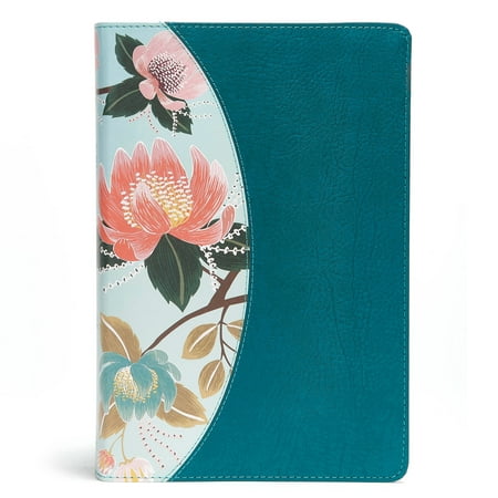 The CSB Study Bible For Women, Teal Flowers LeatherTouch,