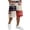 Red, variant on 4th of July Shorts for Men - 250th Anniversary Patriotic Print Shorts, Stars and Stripes Casual Summer Beach Holiday Shorts,Wine S