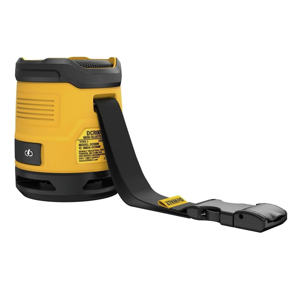 DeWalt DCR008 Rechargeable USB-C Bluetooth Speaker - Quantity 1