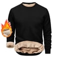 thumbnail image 5 of XRoczxe Men's Thermal Fleece Lined Sweatshirt, Warm Sherpa Pullover Crewneck Sweater, Soft Winter Long Sleeve Top for Casual Daily Wear & Layering, 5 of 5