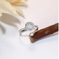 thumbnail image 5 of y 925 Sterling Silver Fidget Anxiety Ring - Owlhole Stone Rotatable Spinner Ri, 5 of 5