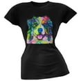 thumbnail image 1 of Australian Shepherd Neon Black Light Juniors T-Shirt, 1 of 1