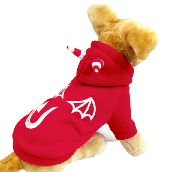 Dog spring, autumn and winter clothes Pet feet warm sweater Pet clothes Dog devil sweater
