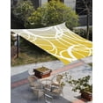 thumbnail image 3 of Sun Shade Sail 14x18Ft Yellow Grey Modern Art Geometric Circles Abstract Uv Block Sunshade Canopy Outdoor Shade Cover Rectangle Shade Cloth For Patio Garden Yard Deck Pergola, 3 of 6