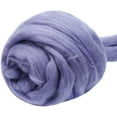 thumbnail image 2 of Wool Roving Yarn, Fiber Roving Wool Top, Wool Felting Supplies, Pure Wool, Chunky Yarn, Spinning Wool Roving for Needle Felting Wet Felting DIY Hand Spinning, 3.52oz, 2 of 8