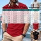 thumbnail image 3 of pstuiky camiseta de hombre, Camiseta de moda para hombre, informal, de color liso, con botones y bolsillos, con solapa, versátil. camisas casuales para hombre l, 3 of 3