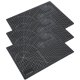 thumbnail image 5 of Juego de 3 alfombrillas de corte A4 negras con rejilla antideslizante para papel, grabado y modelado de sellos, 5 of 8