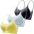 thumbnail image 2 of Women's Bra Plus Size Seamless Bra - Ultra Thin Wireless Comfort Bra, Women's Bra L, 2 of 9