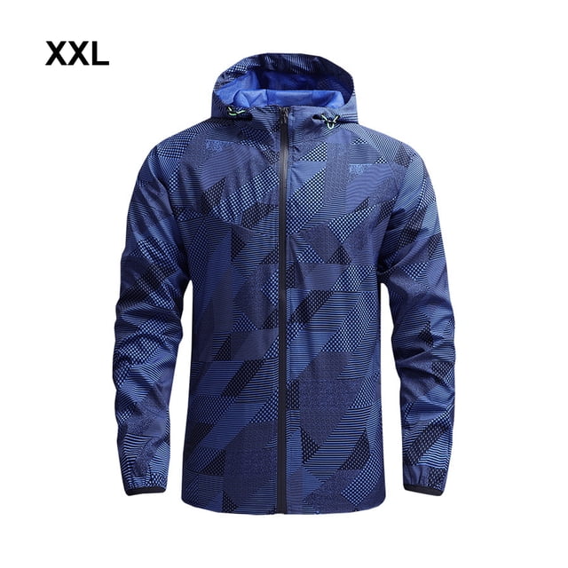 Langgg Polyester Lightweight And Breathable Sports Riding Clothing For Athletes Jacket Blue 2XL