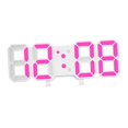 thumbnail image 2 of GROWTH TANK Electronic Clock Modern Digital 3D Digital Clock for Office Bathroom Pink Pink, 2 of 9