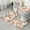 Pioneer Flower Floral-2, variant on Pioneer Flower Floral Print Pattern Bathroom Rugs Sets 3 Piece,Toilet Cover Set,Absorbent Non Slip Bathroom Mats Sets with U-Shaped Contour Rug Toilet Rug Set