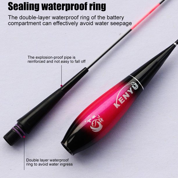 Luminous Bite Pesca Flotadores electrónicos Hook Bobbers Glow Boya Tackle (KY-05) JShteea Para Estrenar