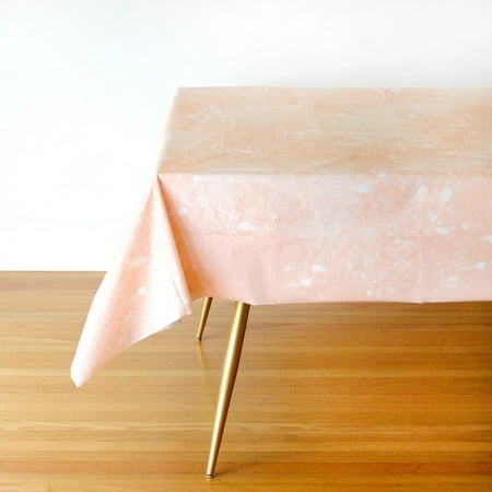 Custom Made Table Covers Harlow & Grey, Goddess Peach Blush and White Whirlwind Paper Table Cover, 102