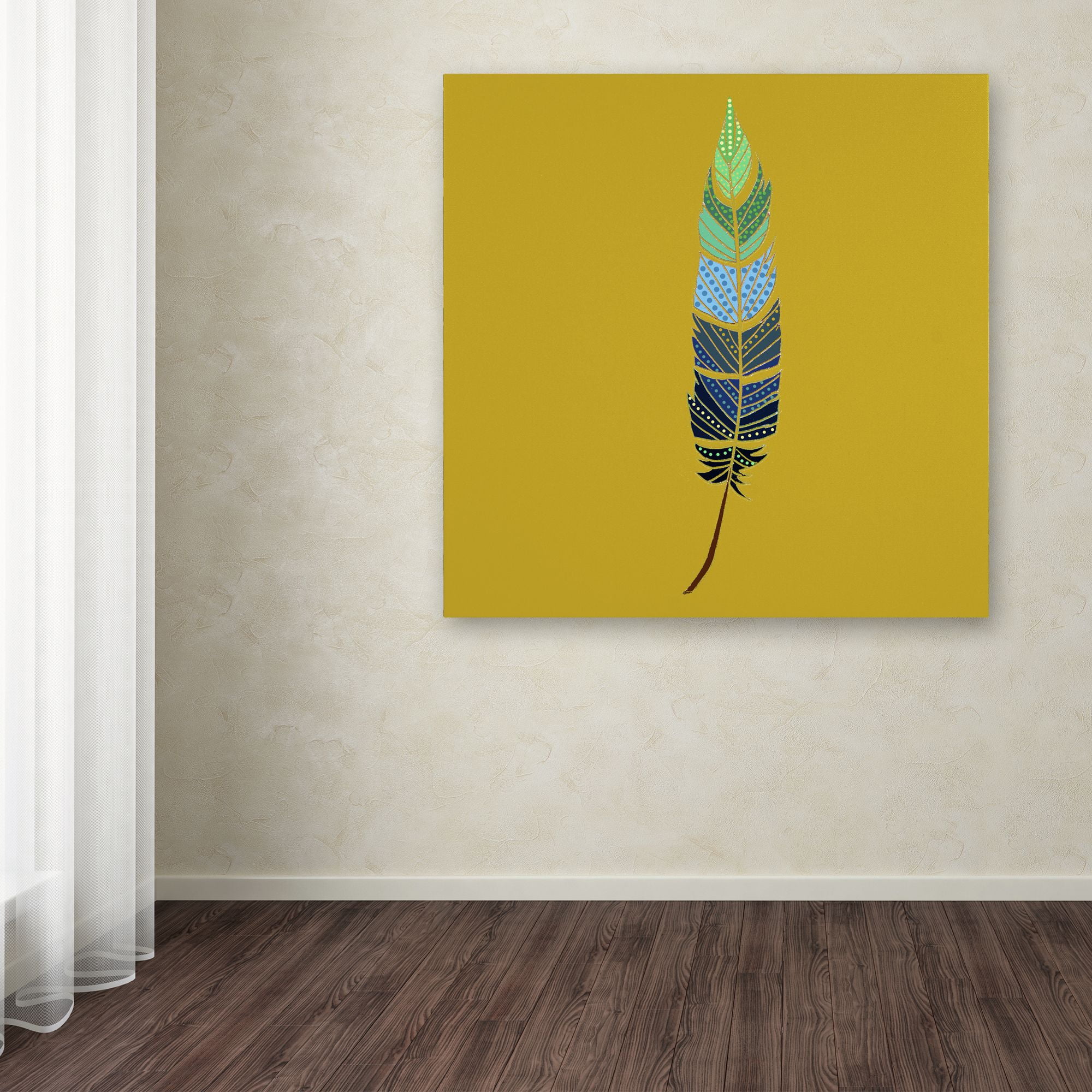 Trademark Fine Art "Plume 2" Canvas Art by Sylvie Demers