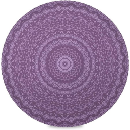 

Hyjoy Purple Mandala Round Placemats for Dining Table Non-Slip Heat-Resistant Polyester Table Mats Set of 1 Washable Table Mats for Kitchen Dining Table Decoration (538)