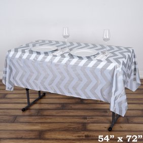 Balsacircle 54 X 108 Rectangular Polka Dots Disposable Plastic