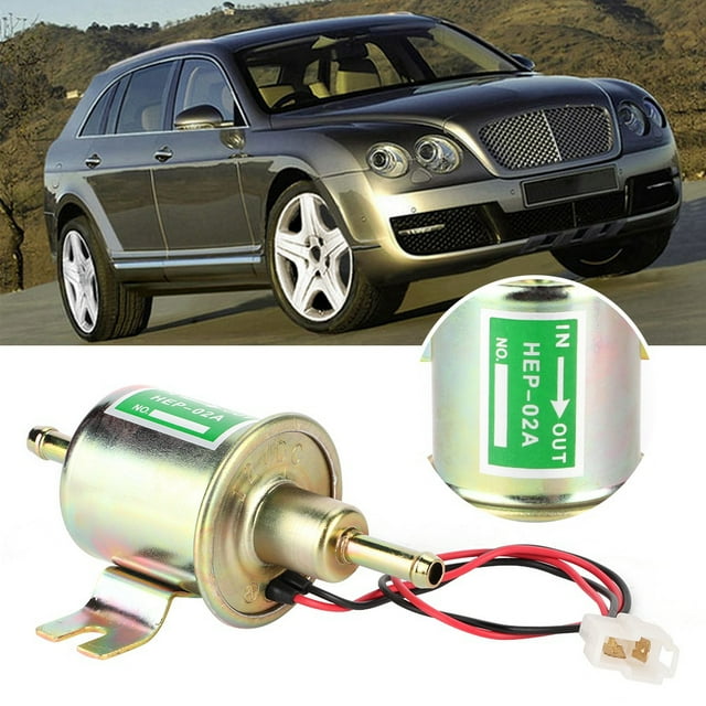 Bomba de Combustible Eléctrica Universal de 12 V, Bomba de Combustible en Línea de Transferencia, Bomba de Gasolina de Fijación de Perno de Baja Presión Hep-02a