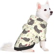 thumbnail image 2 of Fotbe Funny Chicken Print Small Dog Sweater Hoodies Pet Grey Hooded Soft Fleece Sweatshirts with Pocket Fall Winter Puppy Cat Sweaters Warm Clothes-XX-Large, 2 of 7