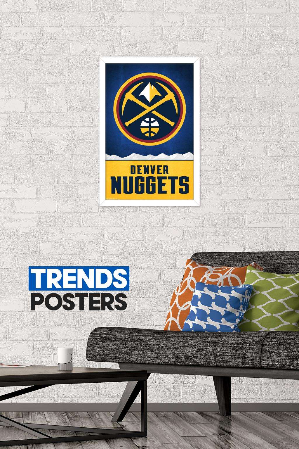 NBA Denver Nuggets - Logo 18 Wall Poster, 14.725" x 22.375", Framed